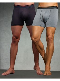 Technosport - Mens ELASTO LITE Solid Trunks (Pack of 2)
