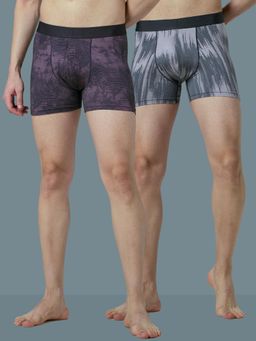 Technosport - Mens ELASTO LITE Printed Trunks (Pack of 2)