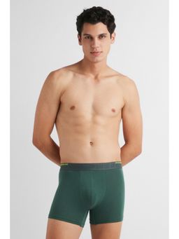 Peter England - Mens Green Solid Trunk