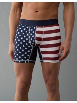 American Eagle - Mens Navy Blue USA Stars & Stripes 6 Classic Boxer Brief