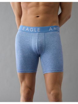 American Eagle - Mens Blue Space Dye 6 Flex Boxer Brief