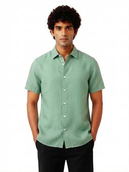 IZF - Premium Green Linen Shirt for Men
