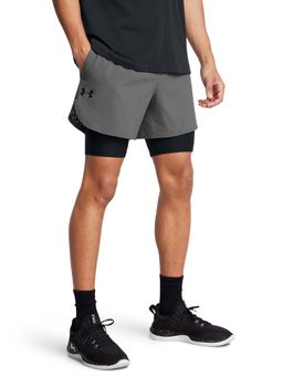 Under Armour - Men Grey Vanish Elite 2 in 1 Shorts