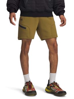 Under Armour - Men Green Unstoppable Fleece Shorts