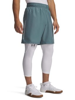 Under Armour - Men Green Tech Woven Wordmark Shorts