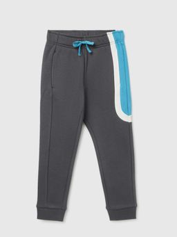 United Colors of Benetton - Grey Boys Solid Regular Fit Joggers