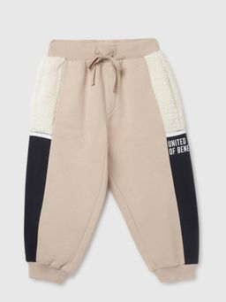 United Colors of Benetton - Boys Colourblock Regular Fit Joggers