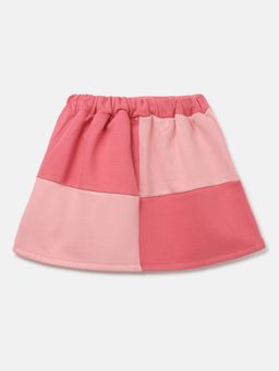 United Colors of Benetton - Pink Regular Fit Colorblock Girls Skirt