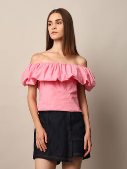 ONLY - Off-The-Shoulder Cotton Top