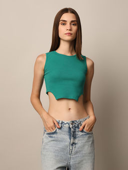 ONLY - Cropped Rib T-Shirt