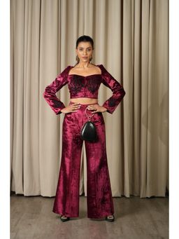 The Black Sheep Collective - Wine Moulin Rouge Co-Ord Set