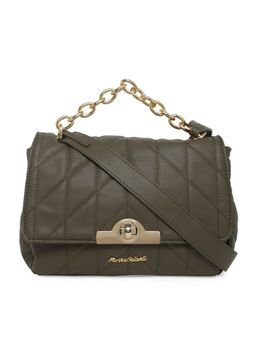 Marina Galanti - Olive Color Soft PU Material Medium Size Flap Bag - MB0350FP2029