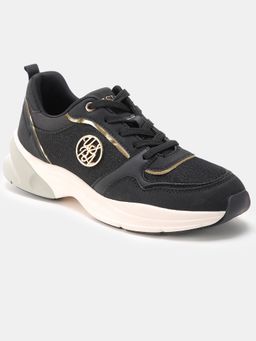 U.S. POLO ASSN. - Black Ginevra Round Toe Lace Ups Sneakers