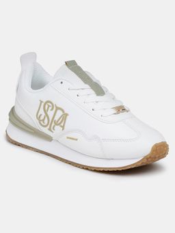 U.S. POLO ASSN. - Women Esme White Lace Ups Sneakers
