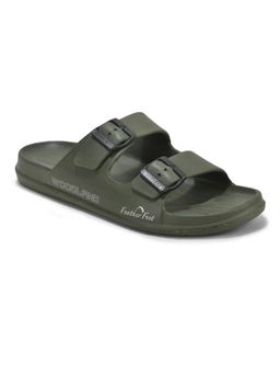 WOODLAND - Olive Sliders for Men