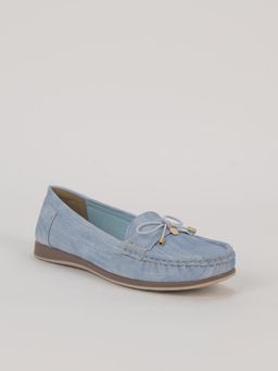 SCENTRA - Women Blue Moccasins