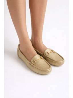 SCENTRA - Women Gold Loafers