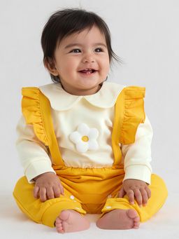 Hopscotch - Cream Colorblock Romper