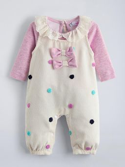 Hopscotch - Pink Polka Dots Top and Romper