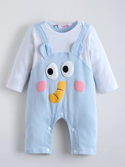 Hopscotch - Blue Printed Romper