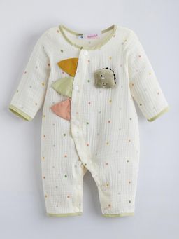 Hopscotch - White Polka Dots Romper