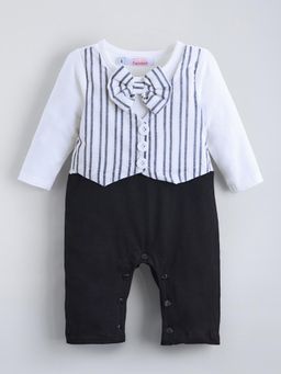 Hopscotch - White Stripes Romper