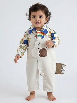 Hopscotch - Multi-Color Printed Romper