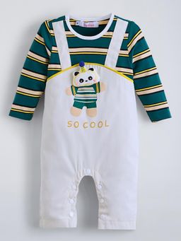 Hopscotch - Teal Stripes Romper
