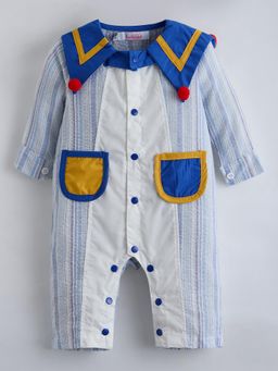 Hopscotch - Blue Stripes Romper