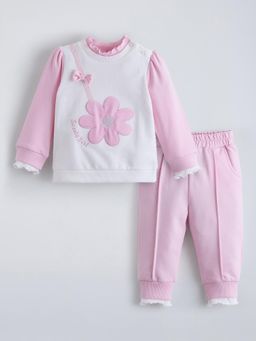 Hopscotch - Pink Colorblock Top and Joggers