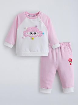 Hopscotch - Pink Colorblock Top and Joggers