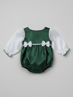 Hopscotch - Green Solid Onesie