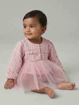 Hopscotch - Pink Printed Onesie