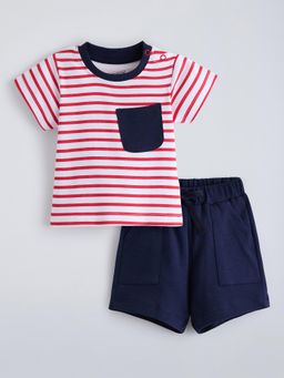 Hopscotch - Red Stripes T-shirt and Shorts