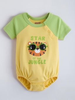 Hopscotch - Green Printed Onesie