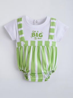 Hopscotch - Green Stripes Onesie