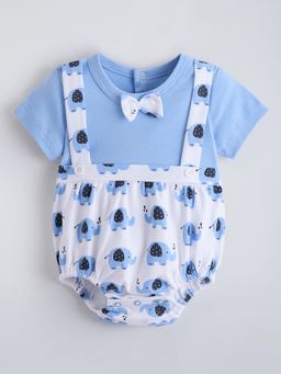 Hopscotch - Blue Printed Onesie