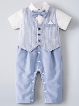 Hopscotch - Blue Stripes Romper