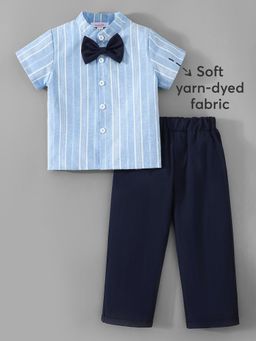 Hopscotch - Blue Stripes Shirt and Pant