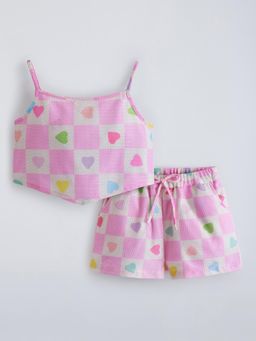 Hopscotch - Multi-Color Printed Top and Shorts