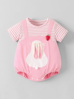 Hopscotch - Pink Stripes Onesie