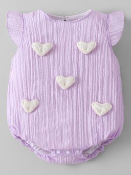 Hopscotch - Purple Textured Onesie