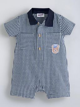 Hopscotch - Blue Printed Romper