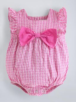 Hopscotch - Pink Printed Onesie