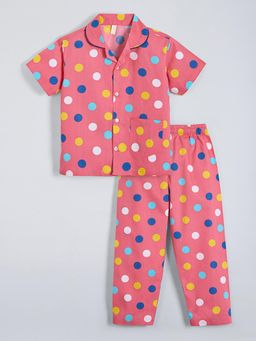 Hopscotch - Pink Polka Dots Shirt and Pyjama