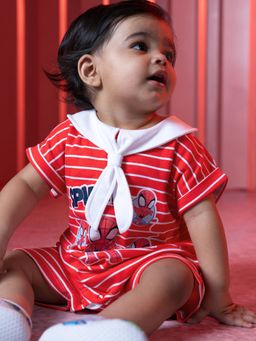 Hopscotch - Red Character Romper