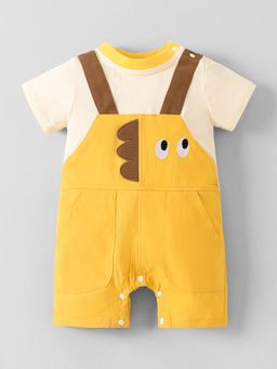 Hopscotch - Yellow Colorblock Romper