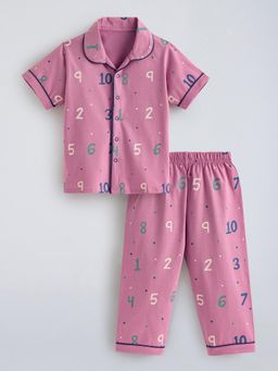 Hopscotch - Purple Typography Shirt and Pyjama