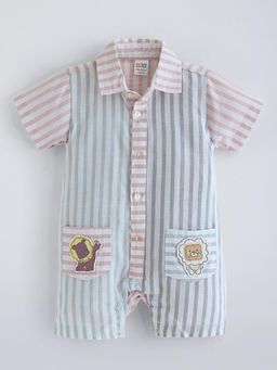 Hopscotch - Blue Stripes Romper