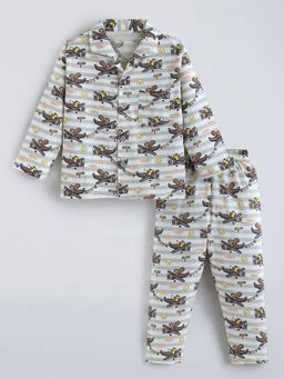 Hopscotch - Multi-Color Printed Shirt and Pyjama
